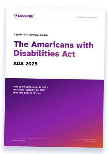 ADA compliance guide cover