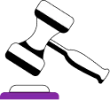 Illustration of a gavel showing how EnableAll reduces legal risk under ADA and the European Accessibility Act