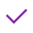 purple tick or check mark