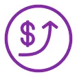 Revenue increase icon