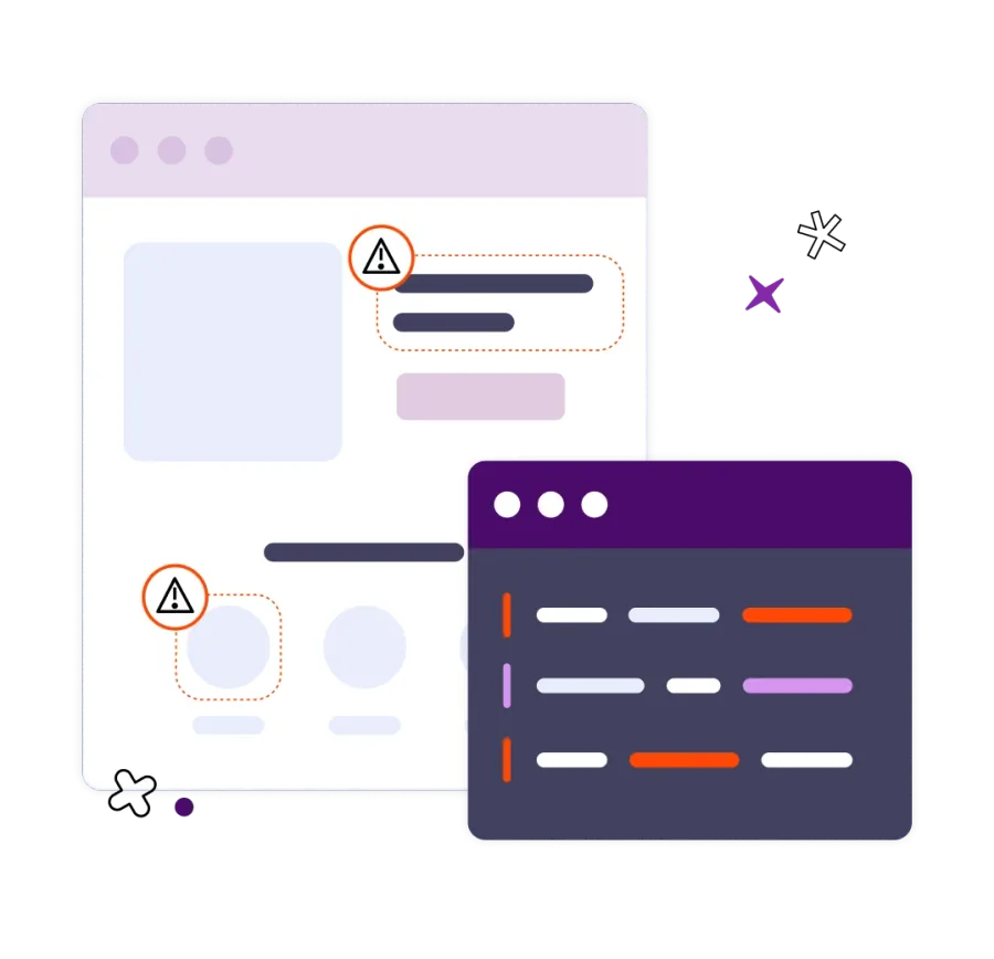 Illustration of how code fix works by replacing code