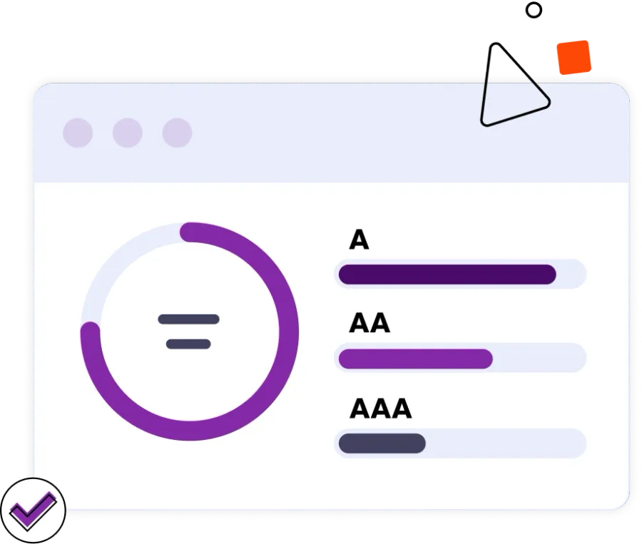 A, AA, AAA WCAG guidelines illustration