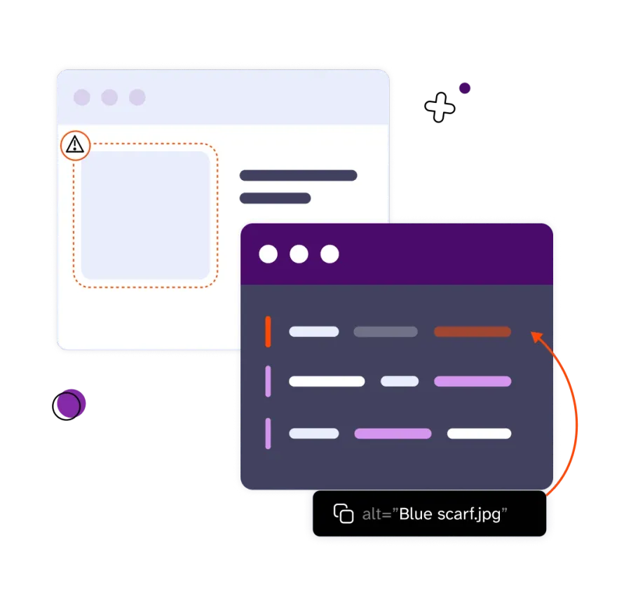 Illustration of how code fix works by replacing code