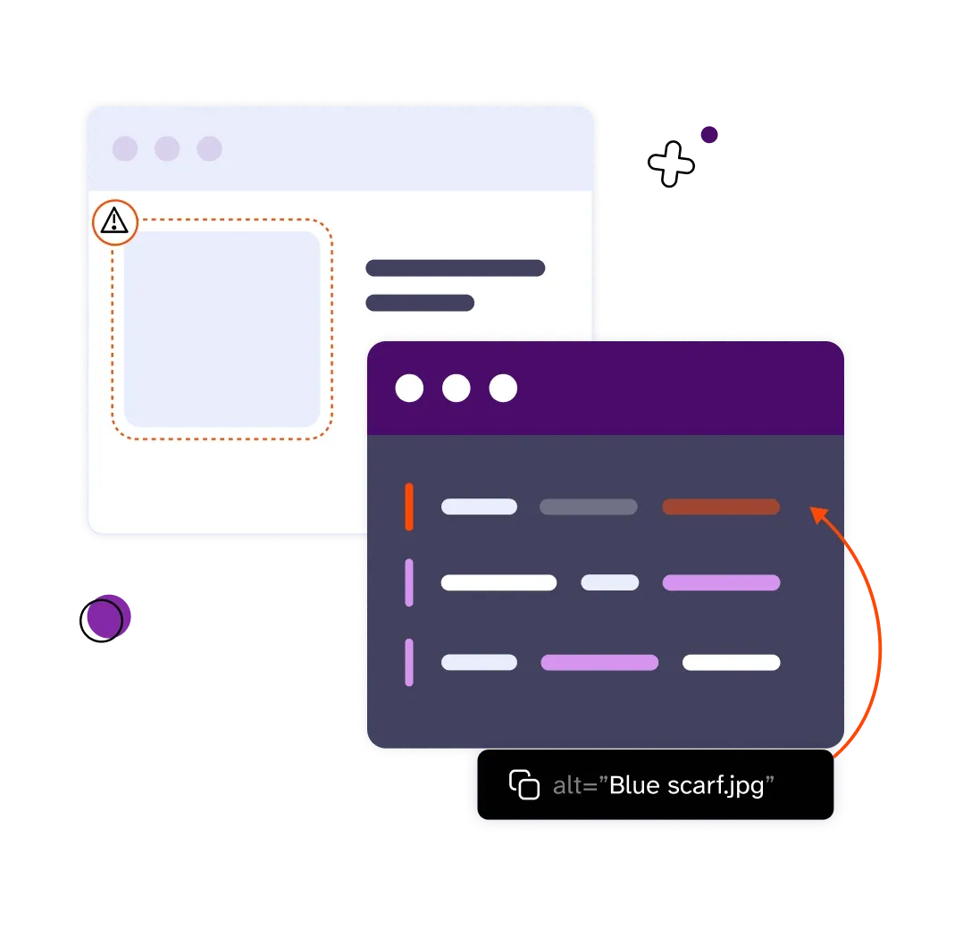 Illustration of how code fix works by replacing code