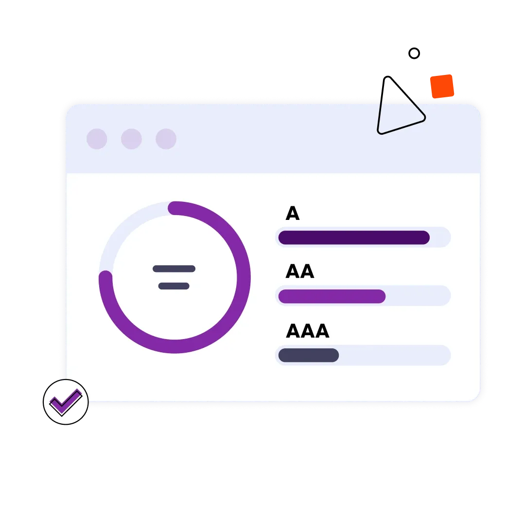 A, AA, AAA WCAG guidelines illustration