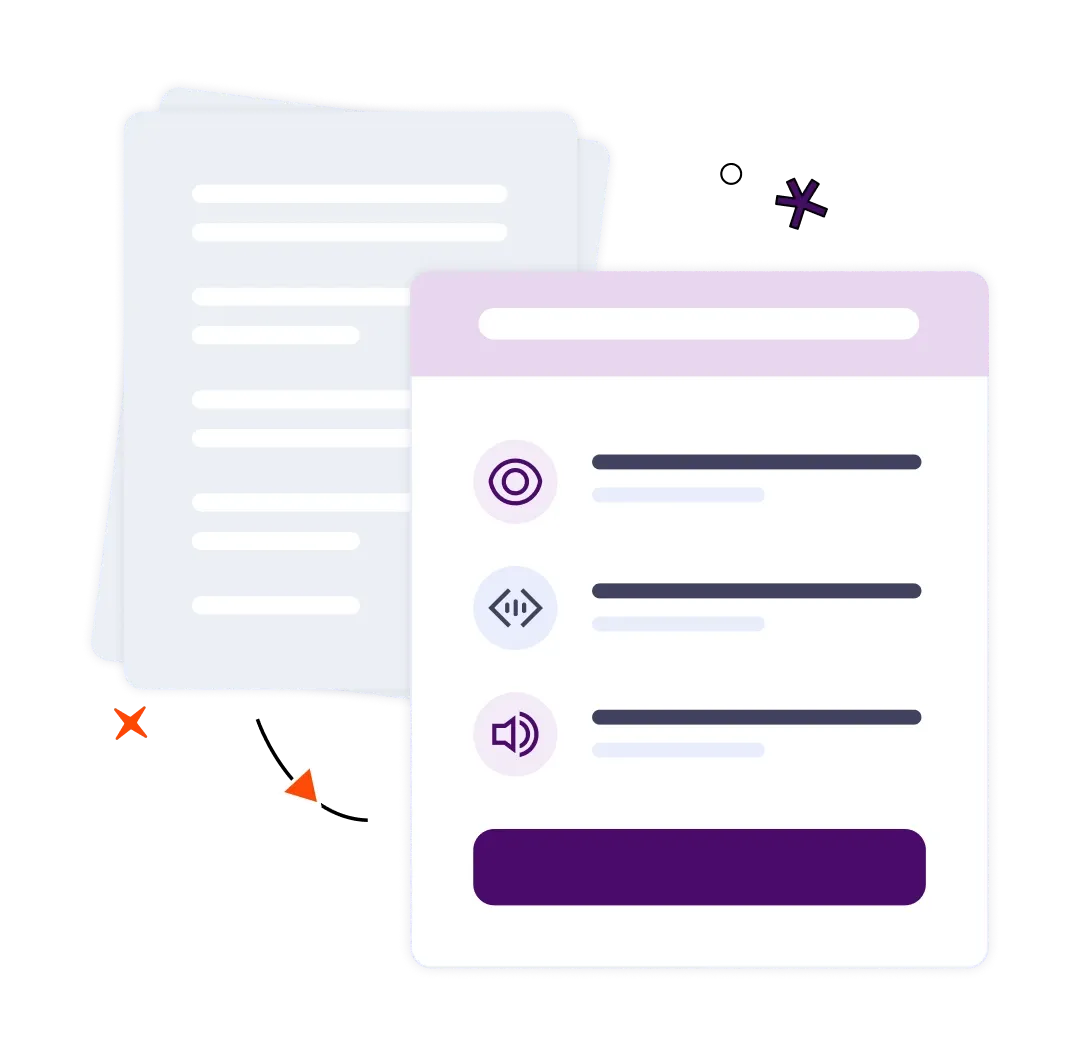 Illustration of a website getting more accessible