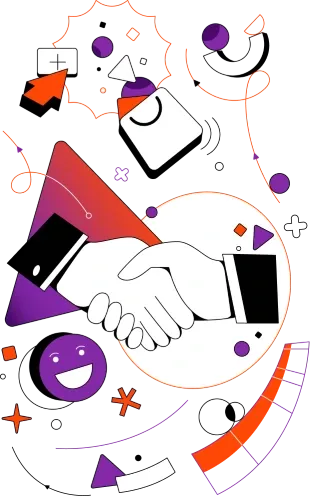 EnableAll careers illustration of two hands shaking
